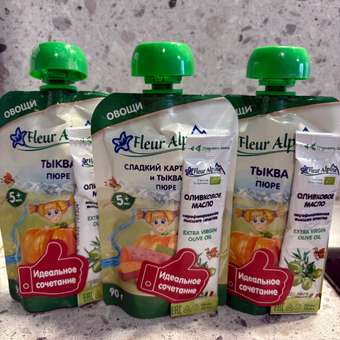 Пюре Fleur Alpine Тыква с 5 мес 90 г: отзыв пользователя ДетМир