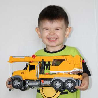 Грузовик Mobicaro с подъемным краном 1:14: отзыв пользователя Детский Мир