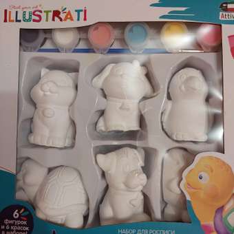 Набор для творчества Attivio Животные роспись красками: отзыв пользователя Детский Мир