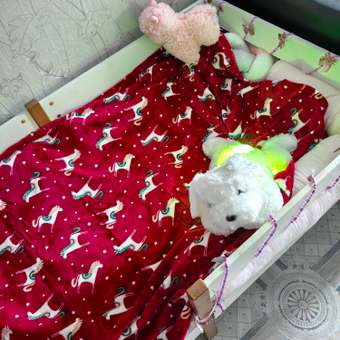 Новогодний плед FUTURINO Home Лошадки 100х140 см: отзыв пользователя Детский Мир