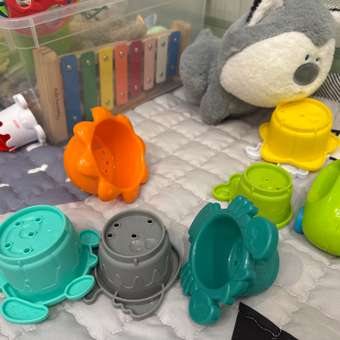 Игрушка INFANTINO Разноцветные стаканчики-сито: отзыв пользователя Детский Мир