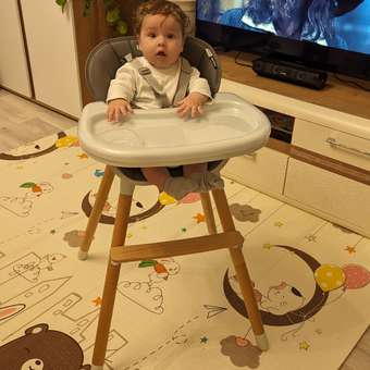 Стульчик для кормления Babyton Woody Grey трансформер: отзыв пользователя Детский Мир