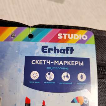 Скетчмаркер Erhaft двусторонний 60 цв.: отзыв пользователя Детский Мир