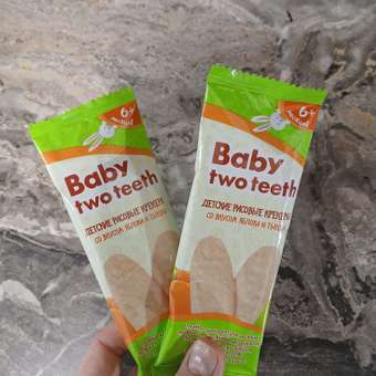 Печенье рисовое Baby two teeth со вкусом яблока и тыквы: отзыв пользователя Детский Мир