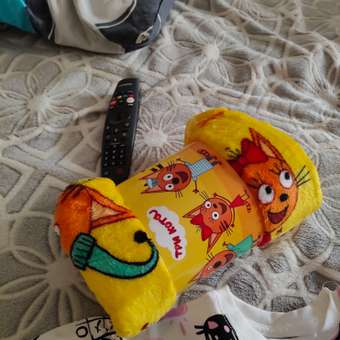 Плед Павлинка Аэро Софт Три Кота 100 x 150 см: отзыв пользователя Детский Мир