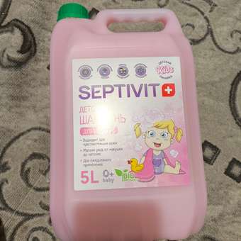 Шампунь SEPTIVIT Детский без слез для девочек 5000 мл 1 шт.: отзыв пользователя Детский Мир