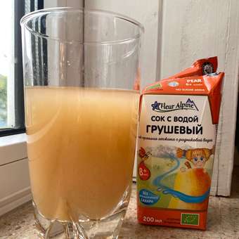 Сок Fleur Alpine с водой груша 200мл с 8месяцев: отзыв пользователя ДетМир