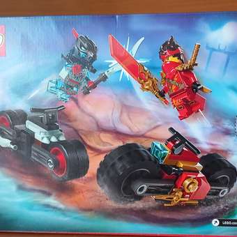 Конструктор LEGO NINJAGO Гонка Кая на мотоцикле 79 дет.: отзыв пользователя Детский Мир