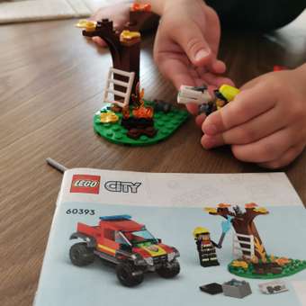 Конструктор LEGO City Спасательная пожарная машина 97 дет.: отзыв пользователя Детский Мир