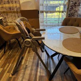 Стульчик для кормления Amarobaby Gourmet коричневый: отзыв пользователя Детский Мир
