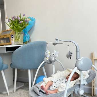 Качели Indigo STAR серый: отзыв пользователя Детский Мир