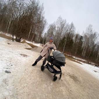 Коляска 2в1 Babyton Sandy Grey серый: отзыв пользователя ДетМир