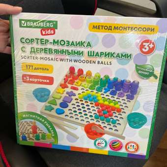 Игрушка Brauberg сортер Мозаика Монтессори: отзыв пользователя Детский Мир