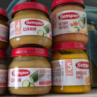 Пюре Semper Цукини с 4 мес 80 г: отзыв пользователя Детский Мир