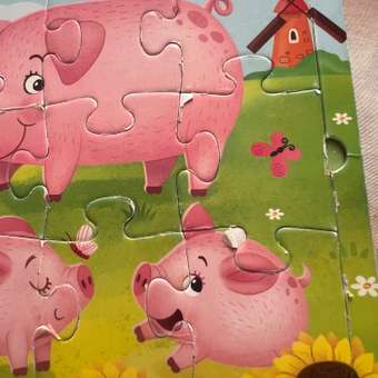 Книга картонная Буква-ленд с пазлами «Животные нашей планеты» 12 стр.: отзыв пользователя Детский Мир