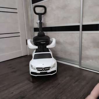 Пушкар BabyCare Mercedes-Benz AMG C63 Coupe белый с ручкой: отзыв пользователя Детский Мир