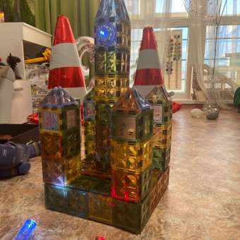 Конструктор Attivio Парк для зверят магнитный 117 дет.: отзыв пользователя Детский Мир