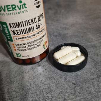 Комплекс для женщин 45+ OVER БАД при климаксе и менопаузе 90 капсул: отзыв пользователя Детский Мир