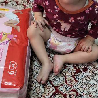 Трусики Huggies Ultra Comfort для девочек 6 (15-25 кг) 44 шт.: отзыв пользователя Детский Мир