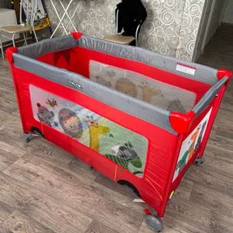 Манеж кровать Babyton Red bus: отзыв пользователя Детский Мир
