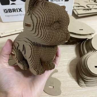 Конструктор QBRIX 3D картонный Три котика 20021: отзыв пользователя ДетМир