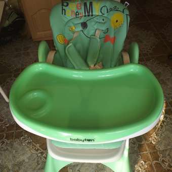 Стульчик для кормления Babyton Animals Green зеленый: отзыв пользователя Детский Мир