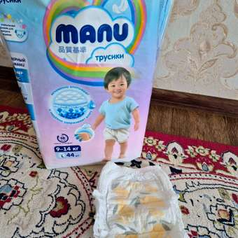 Трусики MANU Comfort L (9-14 кг) 44 шт.: отзыв пользователя Детский Мир