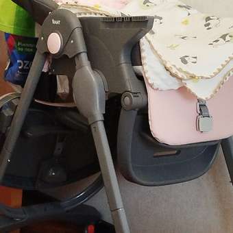 Стульчик для кормления Rant Cafe, grey+pink розовый: отзыв пользователя Детский Мир