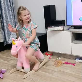 Качалка Нижегородская игрушка См-807 лошадка розовый: отзыв пользователя Детский Мир