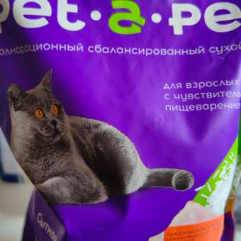 Корм для кошек Pet-a-Pet 0.4кг c чувствительным пищеварением с индейкой: отзыв пользователя. Зоомагазин Зоозавр