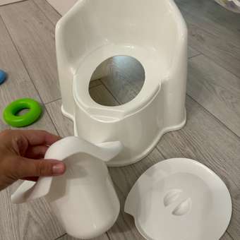 Горшок LaLa-Kids Трон стульчик белый: отзыв пользователя Детский Мир