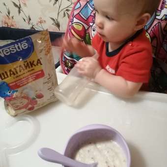 Каша Nestle земляника-яблоко-малина 190г с 12месяцев: отзыв пользователя ДетМир
