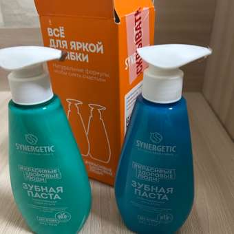 Зубная паста Synergetic без фтора 590 г: отзыв пользователя Детский Мир