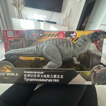 Фигурка Jurassic World JCH02 рычащий Тираннозавр Рекс: отзыв пользователя Детский Мир