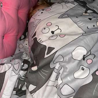 Комплект постельного белья TEO kids Серые котики полутораспальный: отзыв пользователя Детский Мир