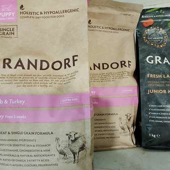 Корм для щенков Grandorf 1кг ягненок с индейкой: отзыв пользователя. Зоомагазин Зоозавр