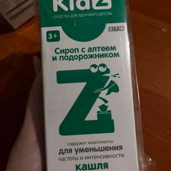 Cироп от кашля Kidz сироп с алтеем и подорожником 10 стиков по 10 мл.: отзыв пользователя Детский Мир