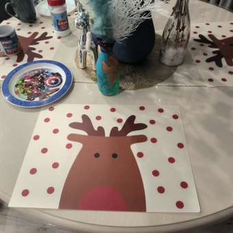 Салфетка сервировочная FUTURINO Home Новогодний олень: отзыв пользователя Детский Мир