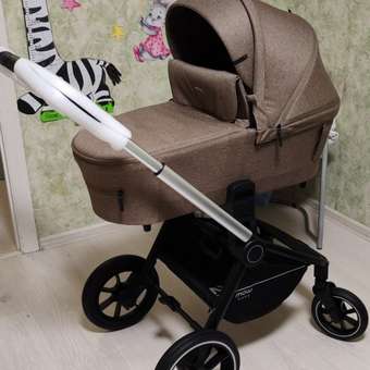 Коляска 2в1 MOWbaby Zoom 2в1, silver cacao brown коричневый: отзыв пользователя Детский Мир