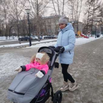 Коляска прогулочная JOVOLA Selena SL, всесезонная серый: отзыв пользователя Детский Мир