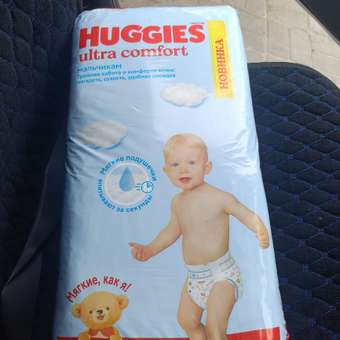 Подгузники Huggies Ultra Comfort для мальчиков 5 (12-22 кг) 56 шт.: отзыв пользователя Детский Мир