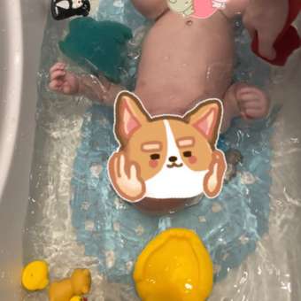 Коврик для ванны Babyton Мишка Its a Boy с присосками: отзыв пользователя ДетМир