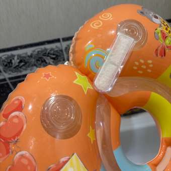 Круг для купания ROXY-KIDS Мишка Friendly оранжевый: отзыв пользователя Детский Мир