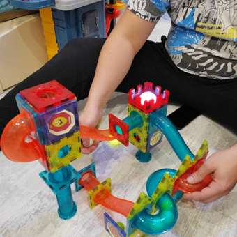 Конструктор PELICAN HAPPY TOYS магнитный 153 дет.: отзыв пользователя Детский Мир