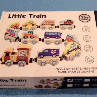 Поезд TrendToys деревянный поезд для малышей: отзыв пользователя Детский Мир