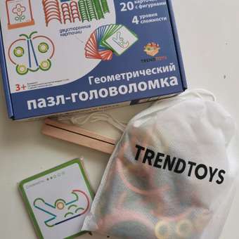 Настольная игра TrendToys головоломка пазл деревянная: отзыв пользователя Детский Мир