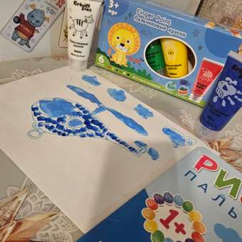 Краски пальчиковые Erhaft 6 цв.: отзыв пользователя Детский Мир