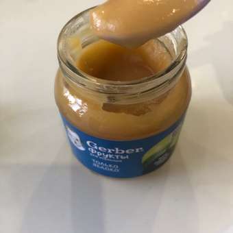 Пюре Gerber Яблоко с 4 мес 125 г: отзыв пользователя ДетМир