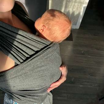 Слинг-шарф Mums Era трикотажный Антрацит меланж: отзыв пользователя Детский Мир