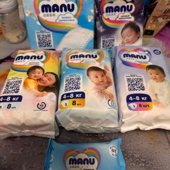 Подгузники MANU Микс S (4-8 кг) 29 шт.: отзыв пользователя ДетМир
